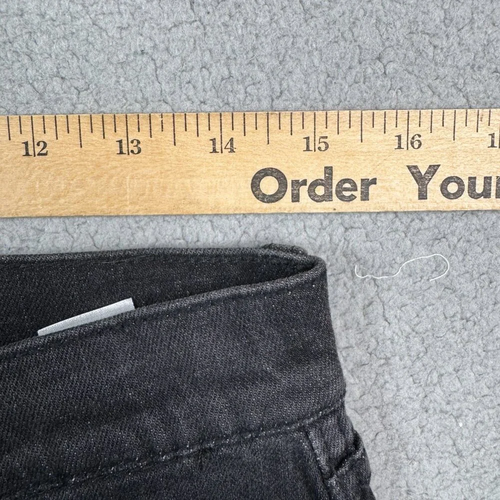 Lucky Brand Jeans Women Size 6/26 Washed Black Authentic Straight Crop Stretch